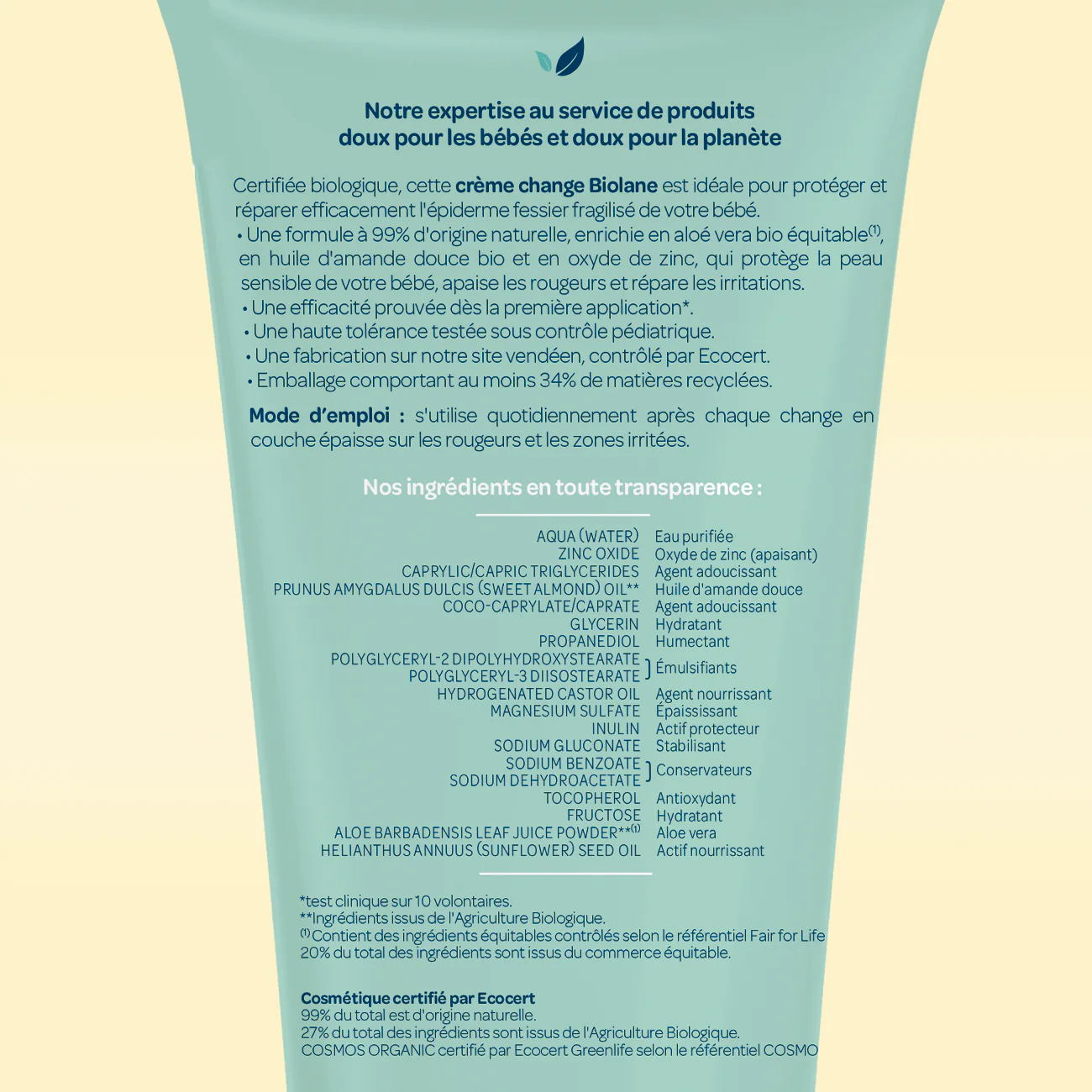 Crème Change certifiée biologique - Image 4